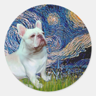 Adesivo Bulldog Francês (4S) - Noite Estrelada