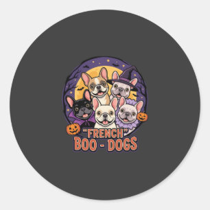 Adesivo Bulldog Francês Boo Dogs Halloween Vetor
