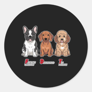 Adesivo Bulldog Francês Dachshund Toy Poodle Engraçado Sut