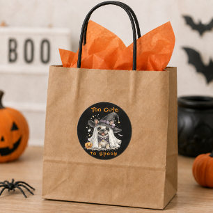 Adesivo Bulldog Francês Halloween Bruxa Fofa