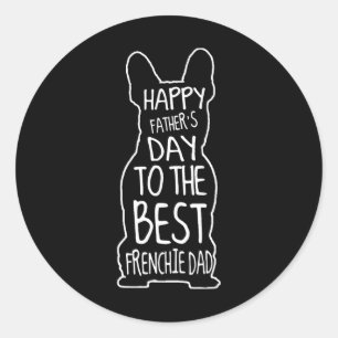 Adesivo Bulldog Gift For Lover Happy Dia de os pais French