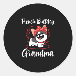 Adesivo Bulldog Grandma Dog Proprietário do Bulldog Francê