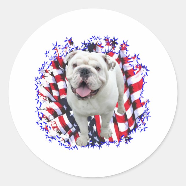 Adesivo Bulldog Patriot (Frente)
