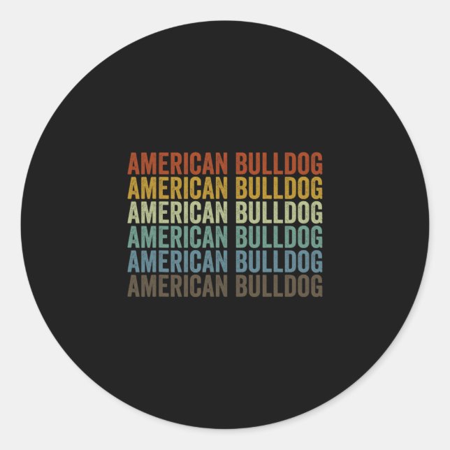 Adesivo Bulldog Retro (Frente)