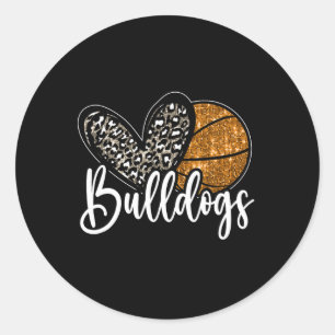 Adesivo Bulldogs Sketll Espírito Escolar Mascote Bulldogs