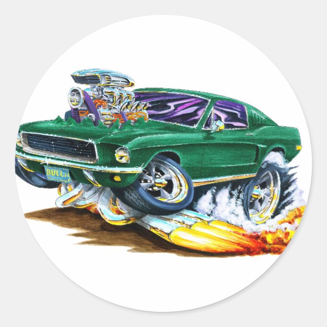 Adesivo Bullitt Mustang com Motor Grande (Frente)