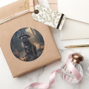 Adesivo Bullmastiff Pumpkins Halloween Scary