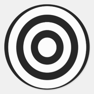Adesivo bullseye - no alvo