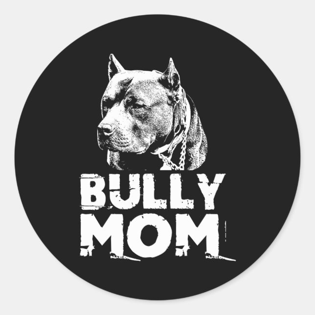 Adesivo Bully Mãe Americano Pitbull (Frente)