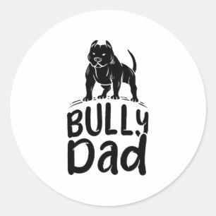 Adesivo Bully Pai Orgulhosa Proprietário Americano do Bull