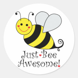 Adesivo Bumble Bee Classic Round Sticker