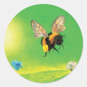 Adesivo Bumblebee voando sobre o campo