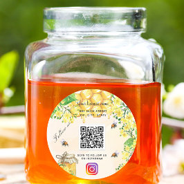 Adesivo Bumbles yellow floral business social media