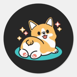 Adesivo Bumbum de Corgi e Víblias de Nap - Cachorro Dormin