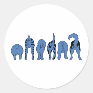 Adesivo Bumbuns de Cachorro Azul