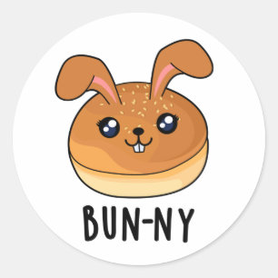 Adesivo Bun-ny Funny Bunny Rabbit Bun Pun