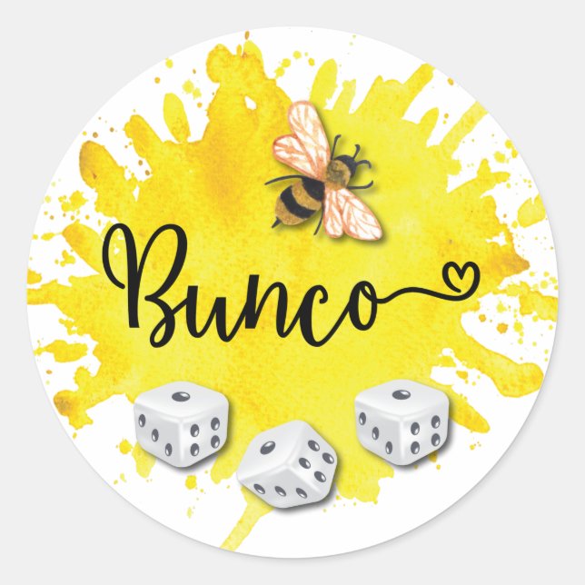 Adesivo Bunco Bee Dice (Frente)