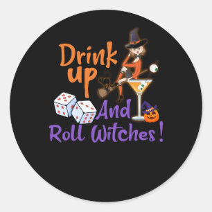 Adesivo Bunco Halloween Bebe e Roll Witts Dice Gam