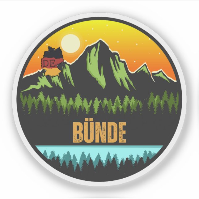 Adesivo Bünde, Alemanha (Frente)