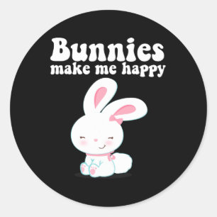 Adesivo Bunnies Me Faz Feliz Garota Garota Garota Mãe Boni