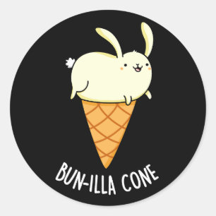 Adesivo Bunnilla Cone Funny Bunny Vanilla Dark BG