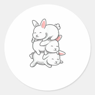Adesivo Bunny Animal - Coelho Engraçado Pet Kawaii