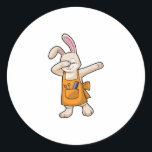 Adesivo Bunny as Hairdresser with Comb & Scissors<br><div class="desc">This design is the perfect gift for a birthday,  Christmas and other celebrations. It is suitable for women,  men and kids.</div>