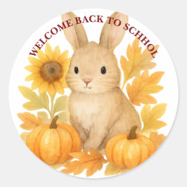 Adesivo Bunny Bem-Vindo À Escola