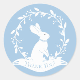 Adesivo Bunny Chá de fraldas Obrigado Favor Sticker