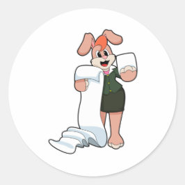 Adesivo Bunny como Secretário com Papel