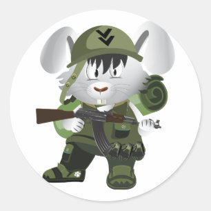 Adesivo Bunny do Exército