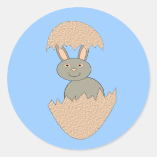 Adesivo Bunny Hatching from Egg Weirs Stickers