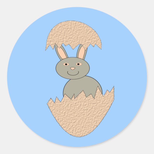 Adesivo Bunny Hatching from Egg Weirs Stickers (Frente)