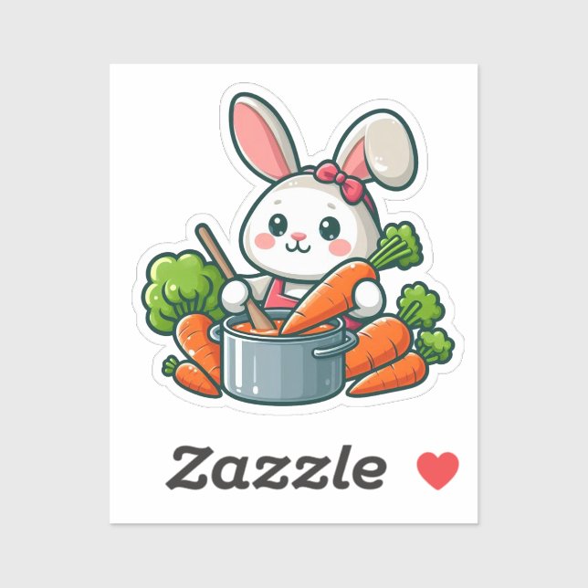 Adesivo BUNNY. #Part2 / Sticker (bunny is coocking) #11 (Folha)
