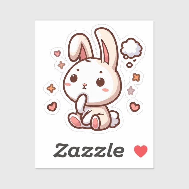 Adesivo BUNNY. #Part2 / Sticker (bunny sticker) #6 (Folha)