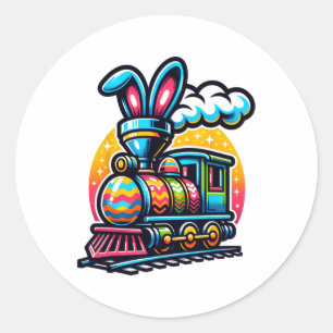 Adesivo Bunny Train Railroad Easter Crianças De Ovos Toddl