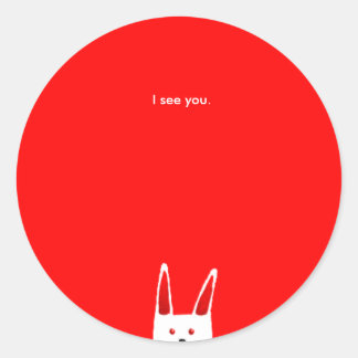 Adesivo Bunny vê você