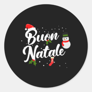 Adesivo Buon natale italiano christmas