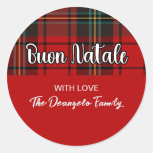 Adesivo Buon Natale Xadrez