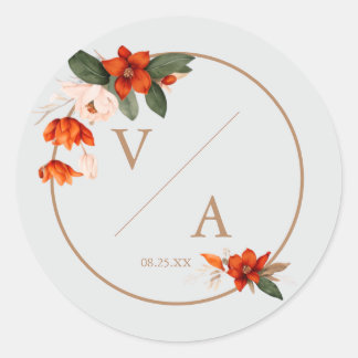 Adesivo Buquê de boho com flores de fibra