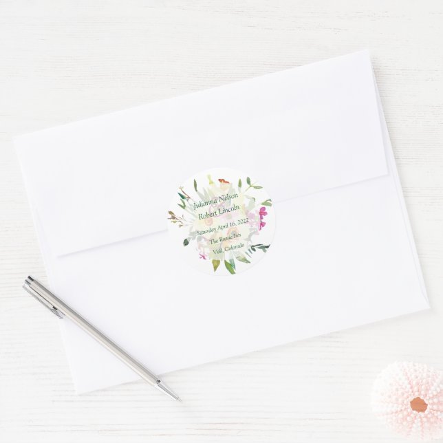 Adesivo Buquê de casamento de narcisos da primavera  (Envelope)