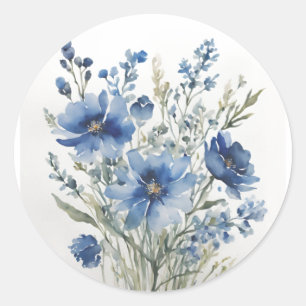 Adesivo Buquê de Flores Elegante Aquarela