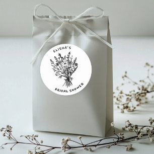 Adesivo Buquê de Flores Silvestres Churrasco Rústico Chá d