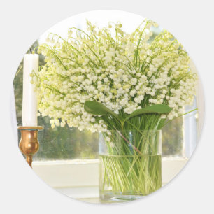Adesivo Buquê de lírios de flores de primavera do vale