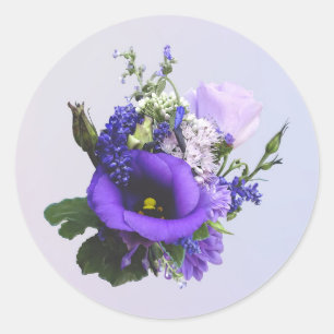 Adesivo Buquê em Sombras de Roxo