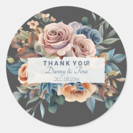 Adesivo Buquê Floral Aquarela Personalizável