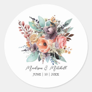 Adesivo Buquê Floral Boêmio Aquarela