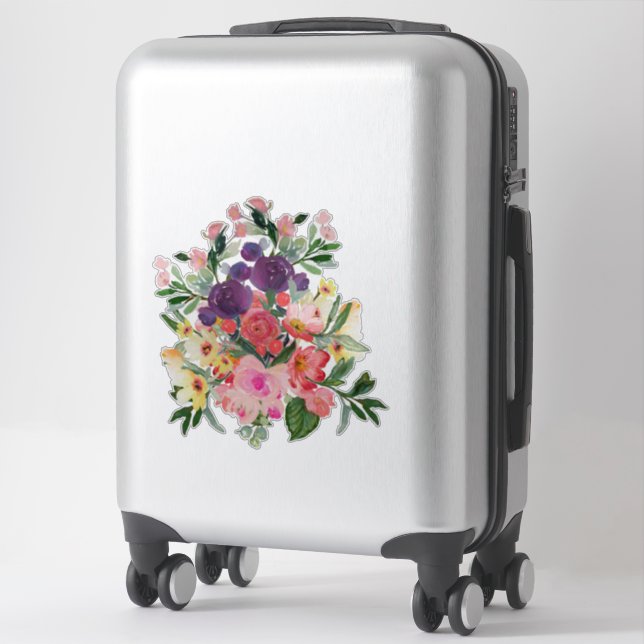 Adesivo Buquê Floral bonito | Pintura digital por Cherie (Mala)