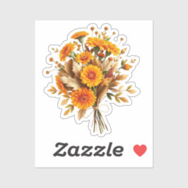 Adesivo Buquê Floral de outono