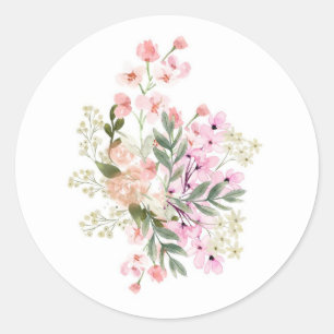 Adesivo Buquê Floral Rosa